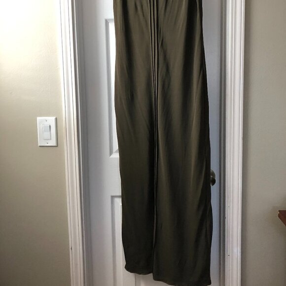 MARELLA Italy Mesh Olive green Maxi Dress size M - Picture 2 of 7